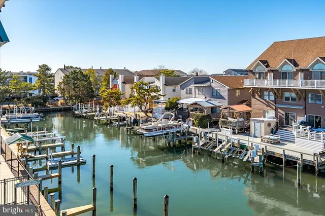 a view of a lake with a city