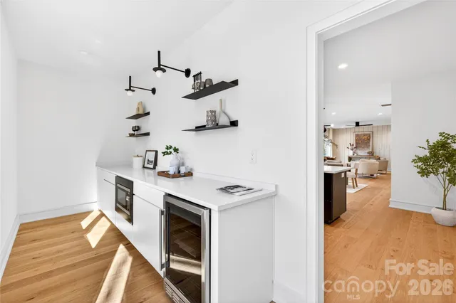a view of kitchen and sink