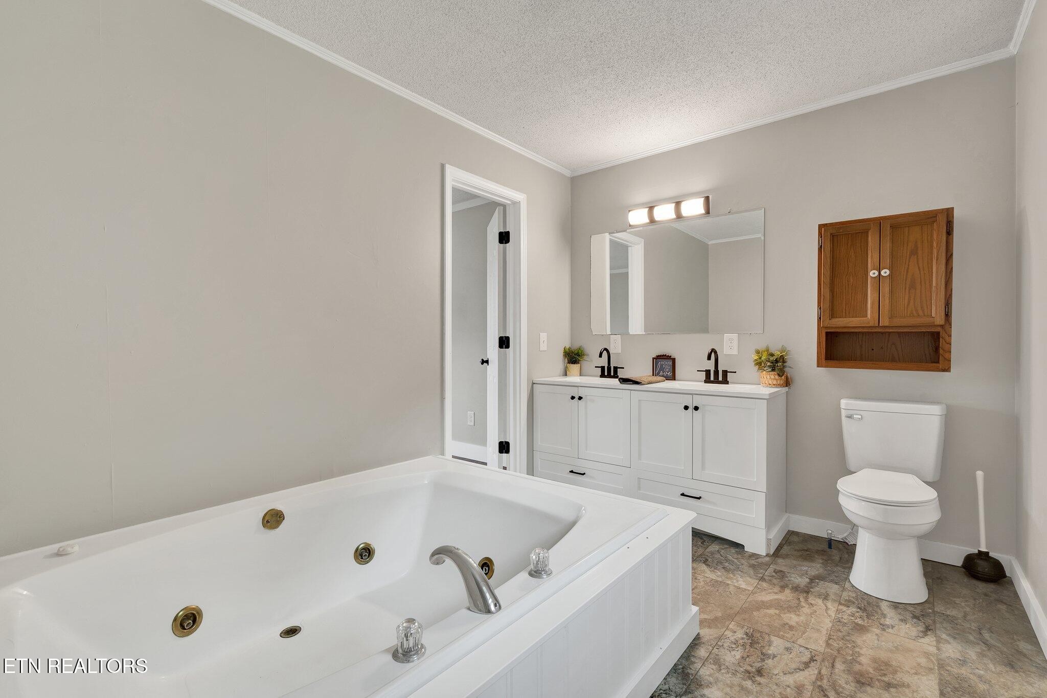 12408 North Nopone Valley Road Decatur, TN 37322 - Photo 16 of 54 a bathroom with a bathtub sink mirror and toilet