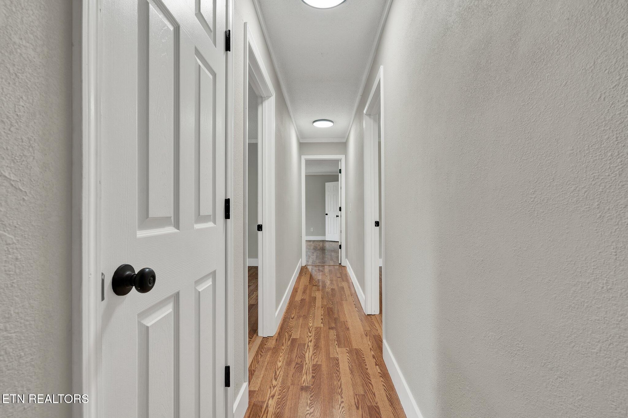 12408 North Nopone Valley Road Decatur, TN 37322 - Photo 24 of 54 a view of a hallway with wooden floor and closet