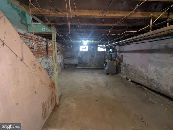 a view of a water heater room