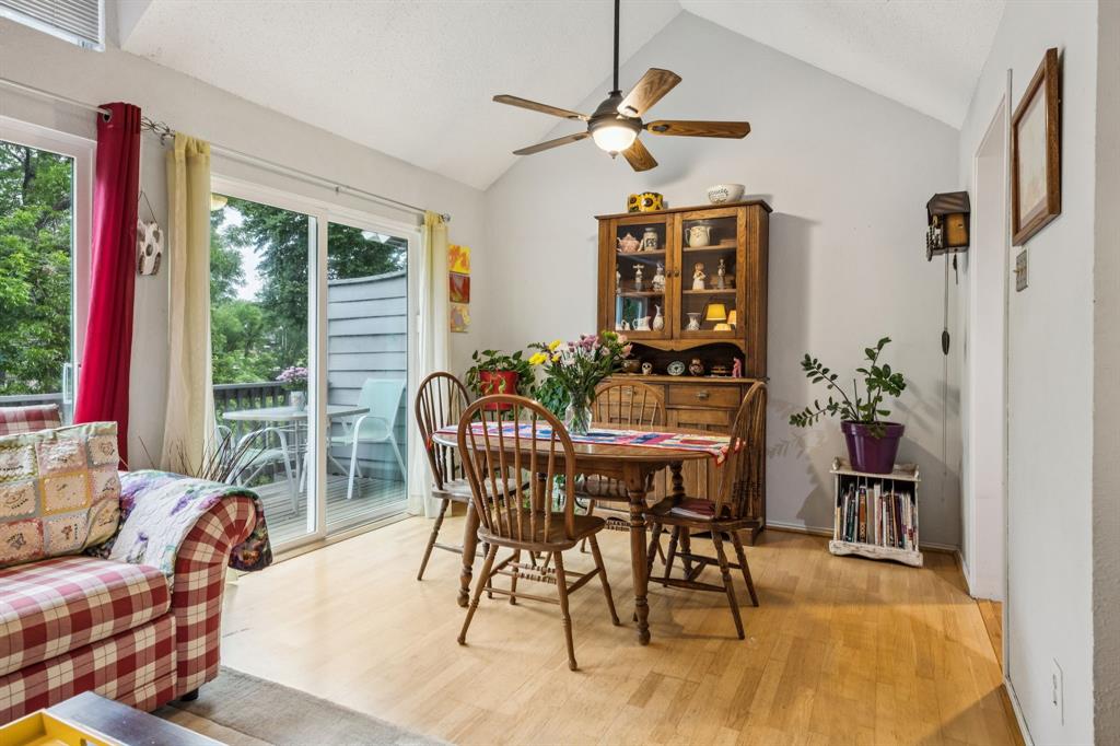9222 Church Road, Unit 108 Dallas, TX 75231 - Photo 17 of 27 a view of a dining room with furniture window and outside view