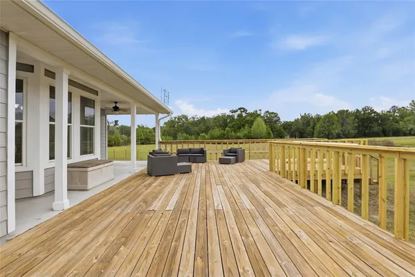 a backyard of a house
