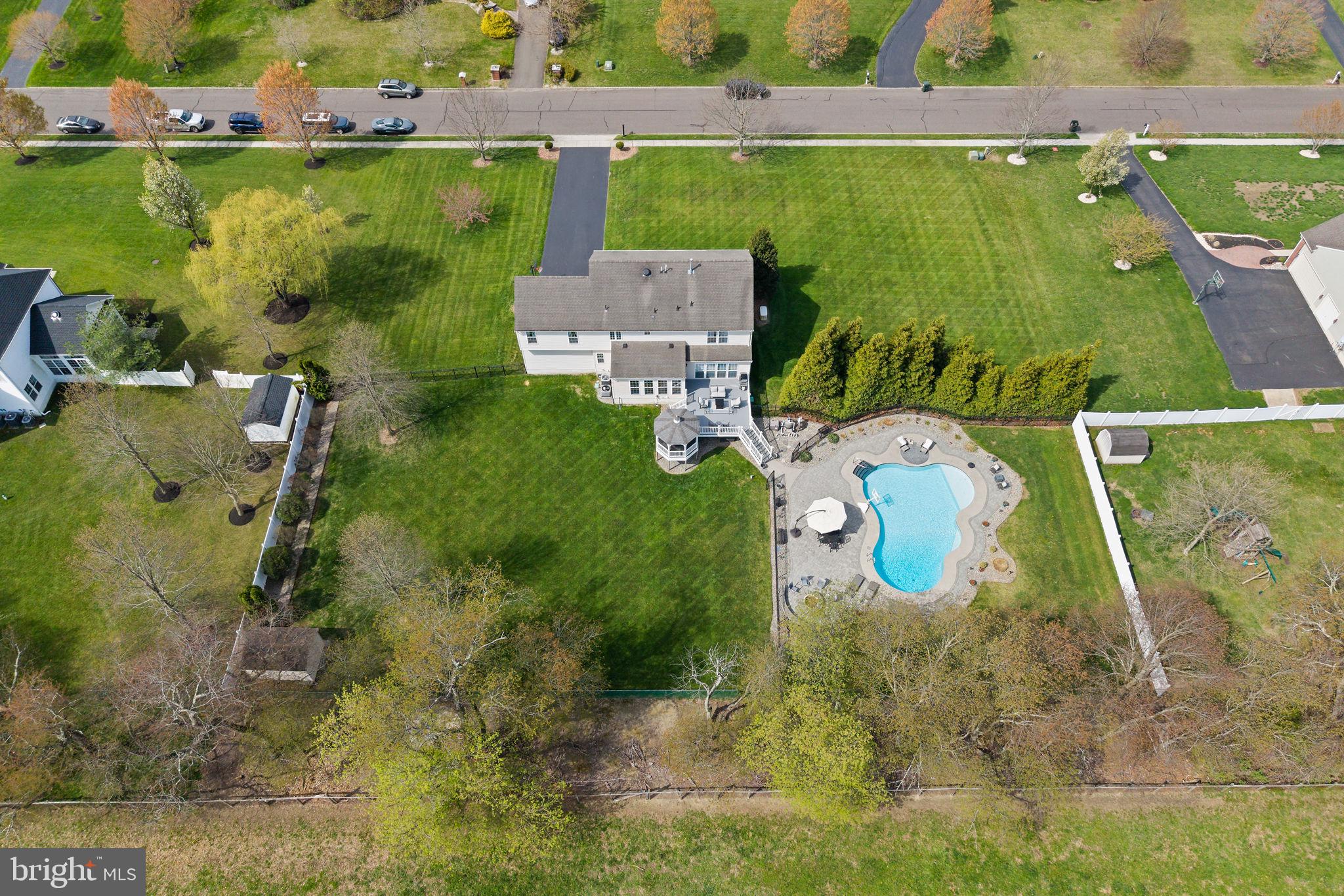 11 Nicholas Court Cream Ridge, NJ 08514 - Photo 48 of 67 Sprawling yard with inviting pool oasis.