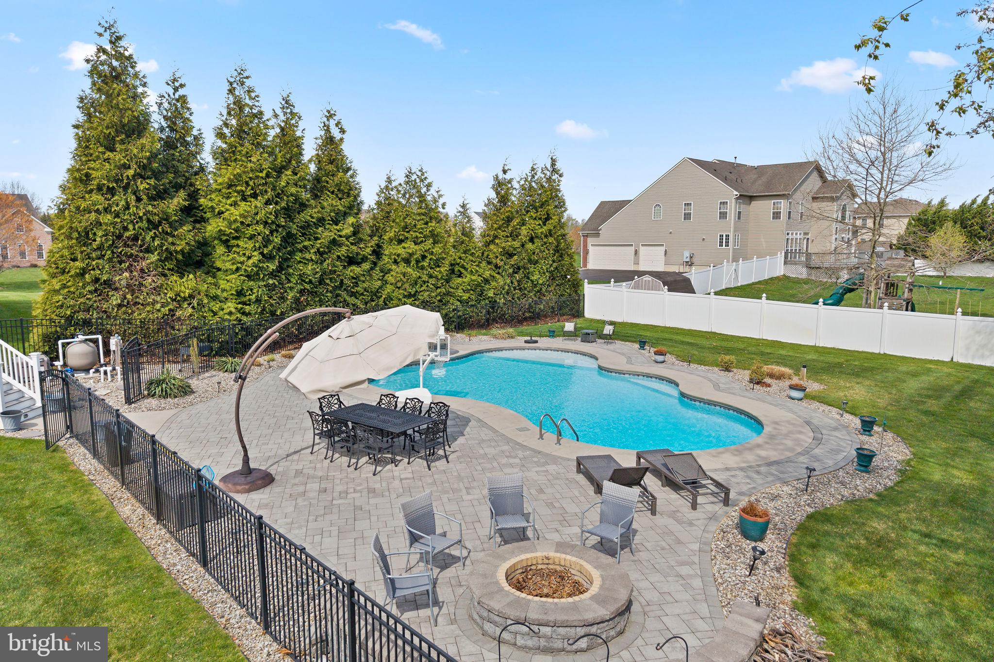 11 Nicholas Court Cream Ridge, NJ 08514 - Photo 51 of 67 Serene backyard oasis with pool.