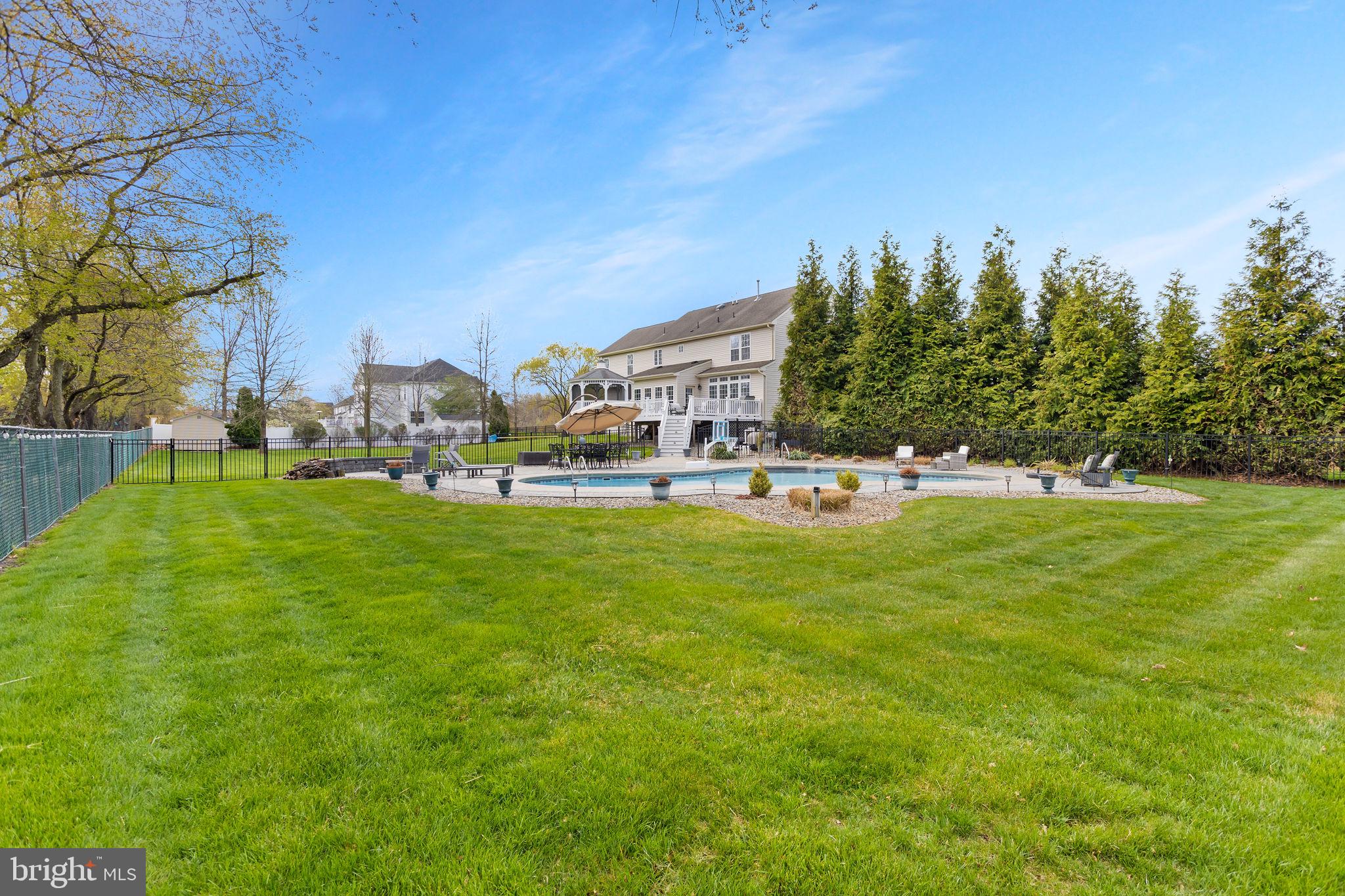 11 Nicholas Court Cream Ridge, NJ 08514 - Photo 55 of 67 Serene backyard oasis with pool.