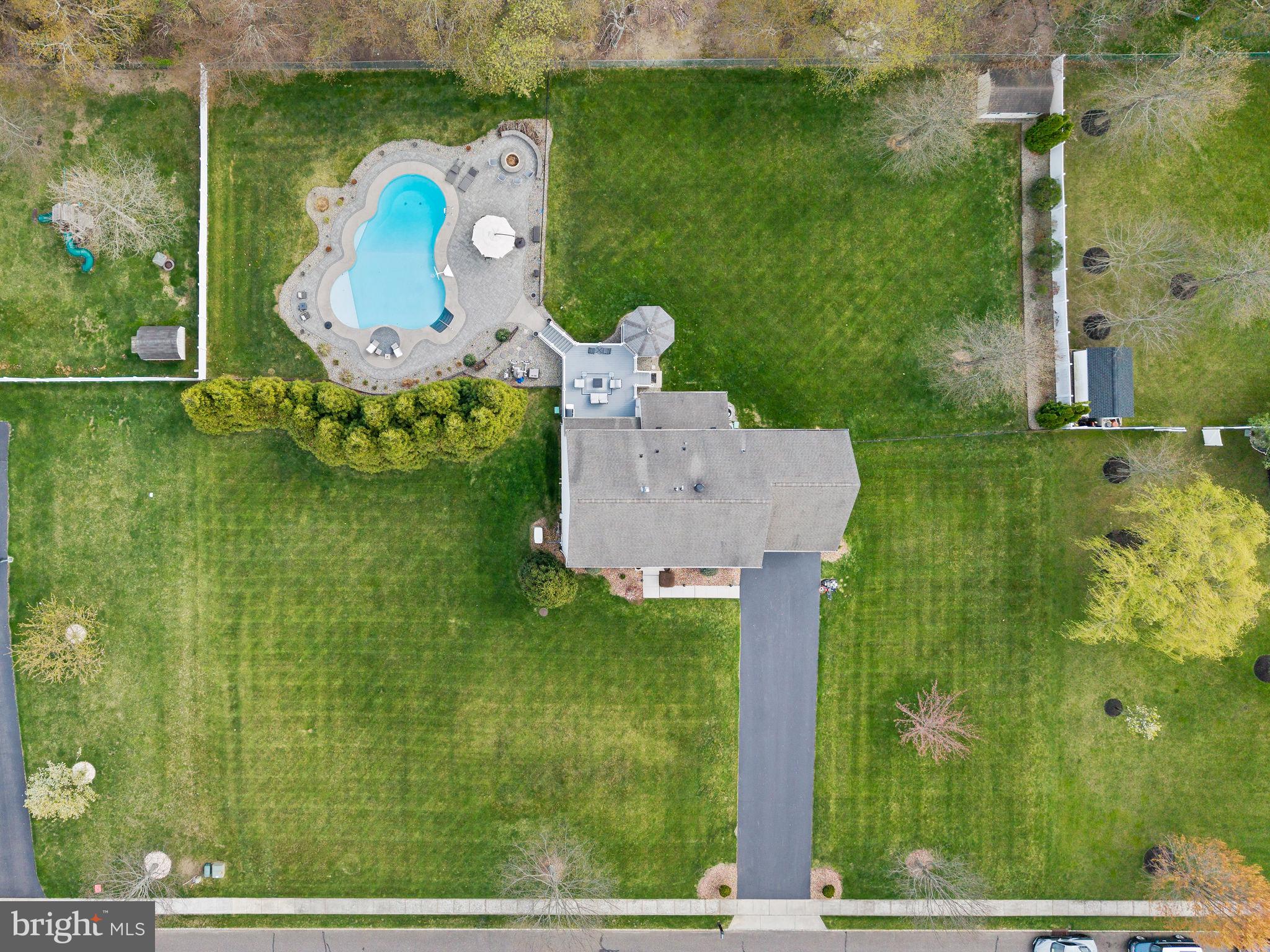 11 Nicholas Court Cream Ridge, NJ 08514 - Photo 66 of 67 Spacious yard with inviting pool oasis.