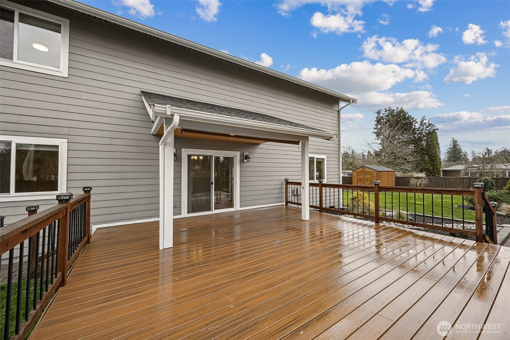 101 Murphy Lane South Rainier, WA 98576 - Photo 27 of 40 a view of a patio with wooden floor