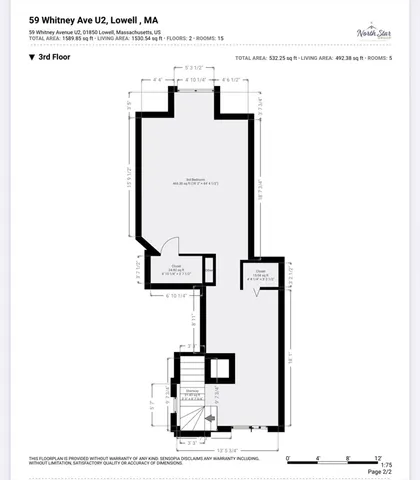 $2,750 | 59 Whitney Avenue, Unit 2, Lowell, MA 01850