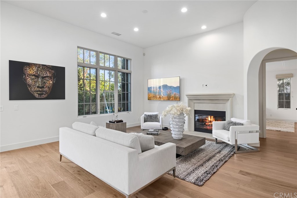 7 Hidden Pass Newport Coast, CA 92657 - Photo 10 of 30 a living room with furniture and a fireplace