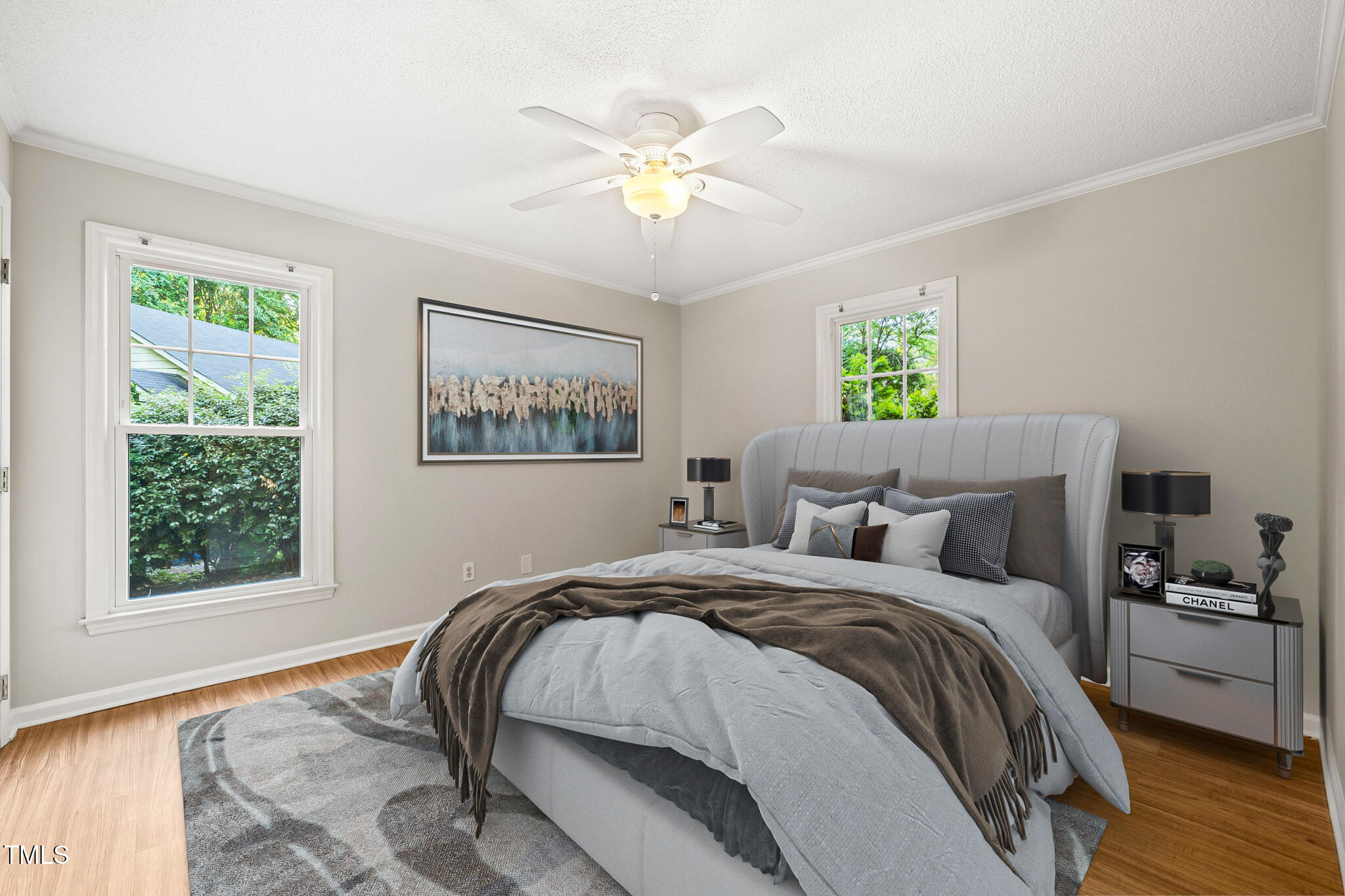 5212 Badham Place Raleigh, NC 27609 - Photo 6 of 40 a bedroom with bed and a window