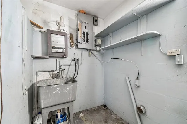 a view of a house with a outdoor space