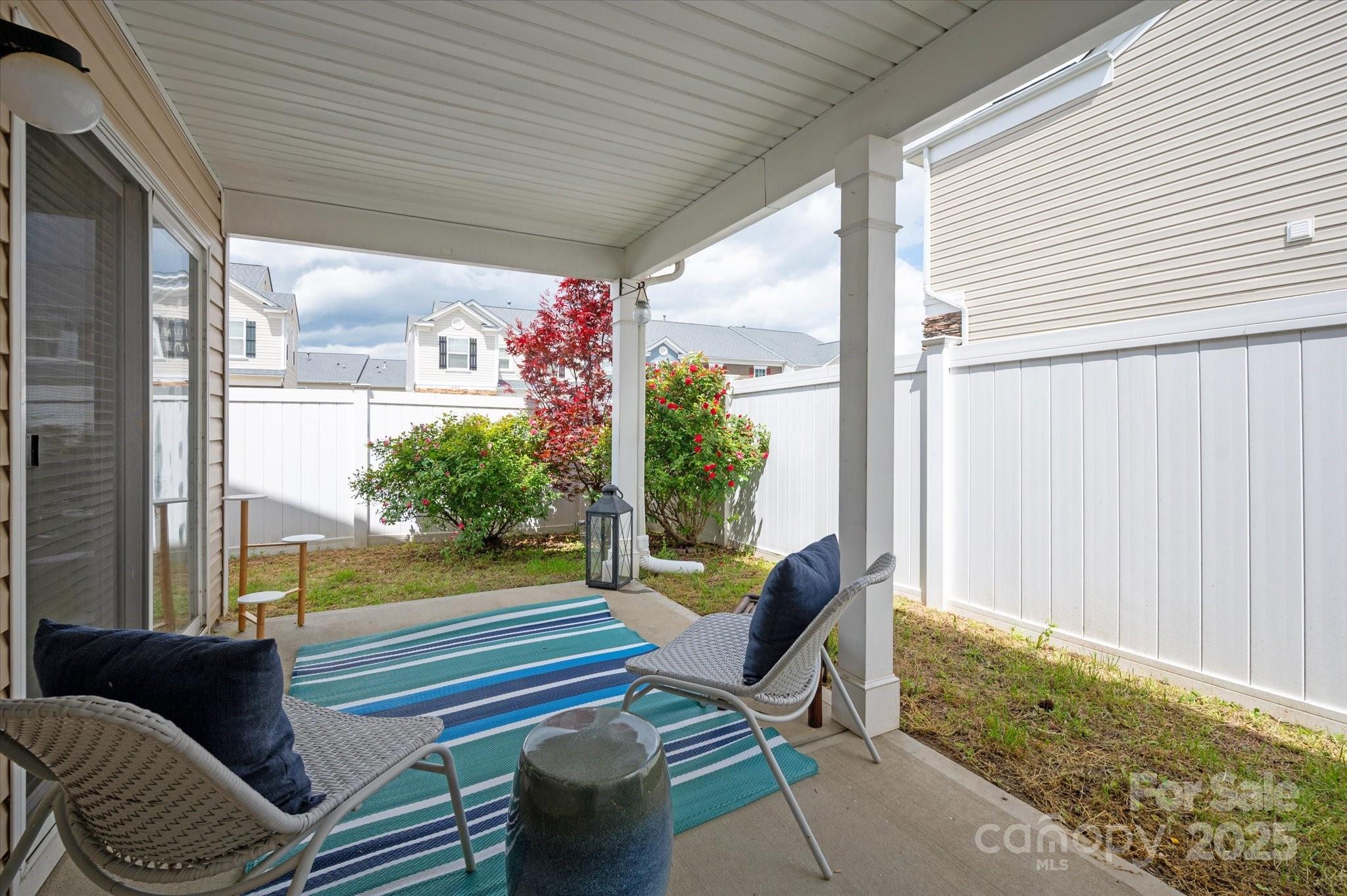 158 Council House Road Fort Mill, SC 29708 - Photo 37 of 41 a view of a porch with furniture and a yard