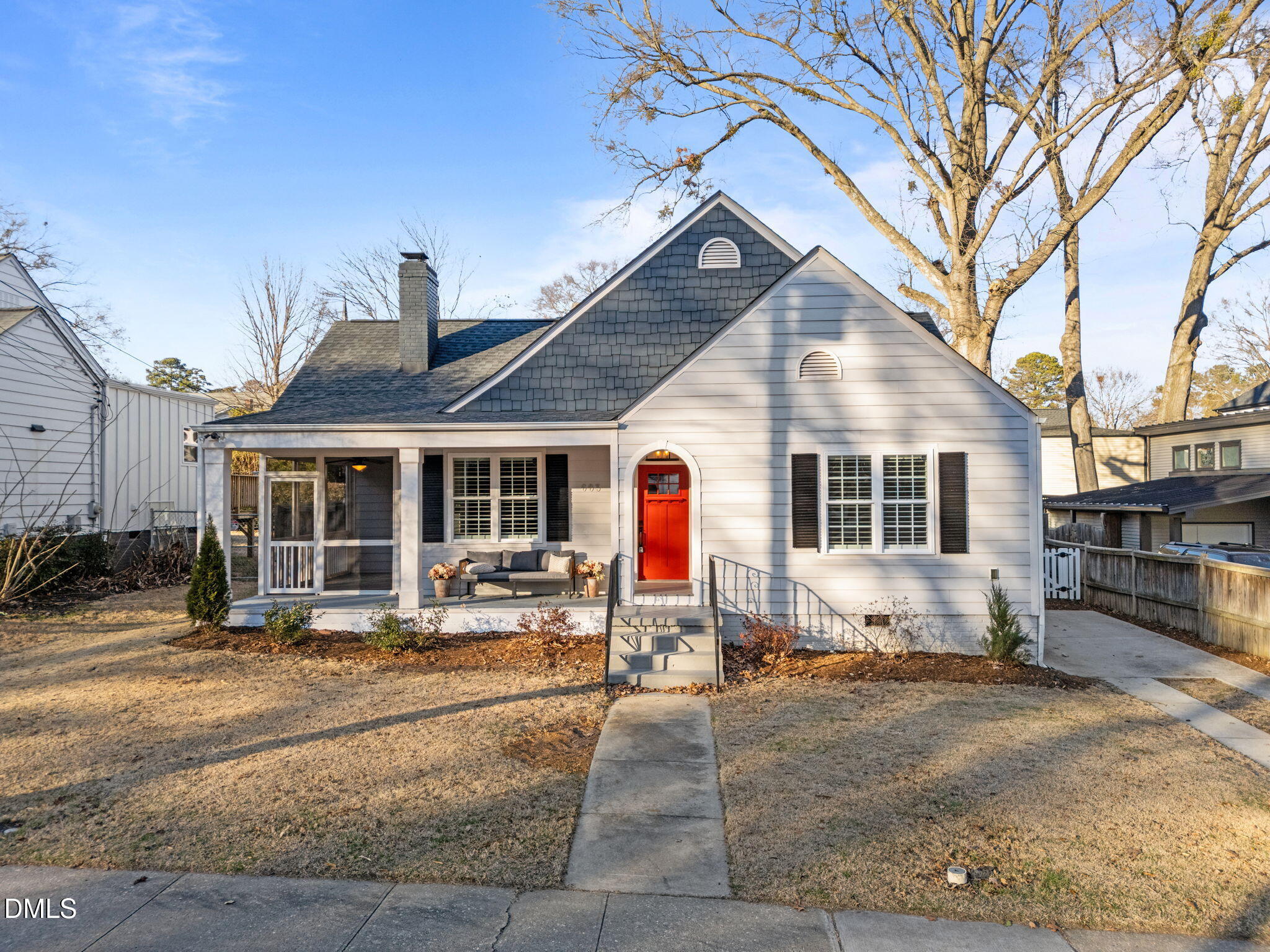 603 Frank Street Raleigh, NC 27604 - Photo 1 of 29 a front view of a house with a yard patio and fire pit