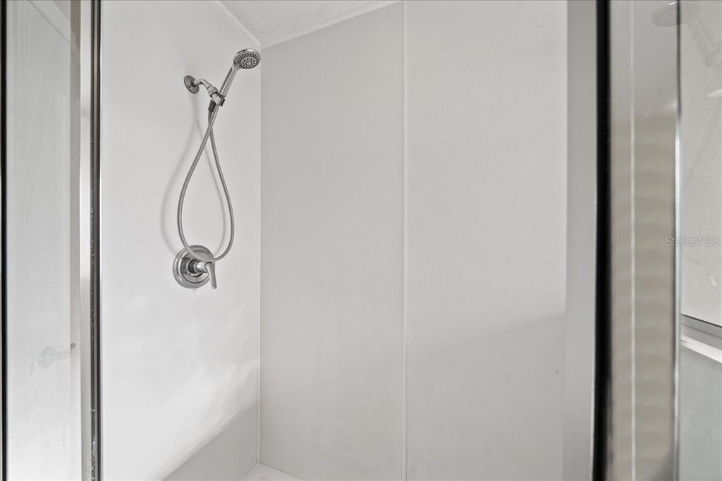 10308 Southwest 83rd Terrace Ocala, FL 34481 - Photo 60 of 75 a bathroom with a glass shower door