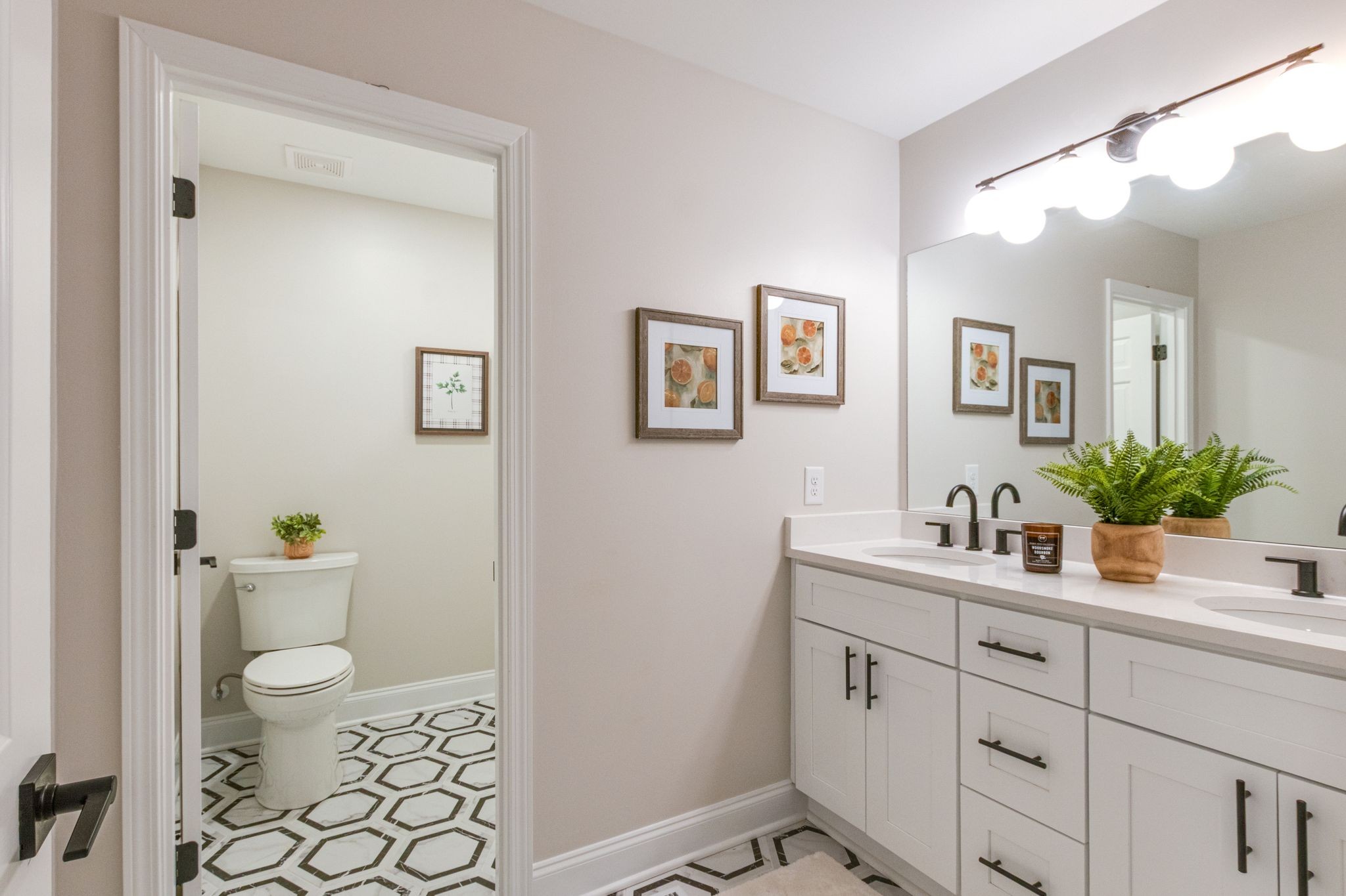 2302 Surrey Drive Murfreesboro, TN 37129 - Photo 19 of 26 a bathroom with a toilet a sink and mirror
