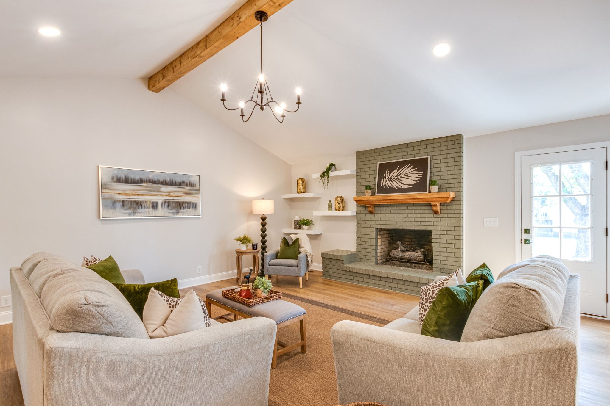 2302 Surrey Drive Murfreesboro, TN 37129 - Photo 7 of 26 a living room with furniture a fireplace and a window