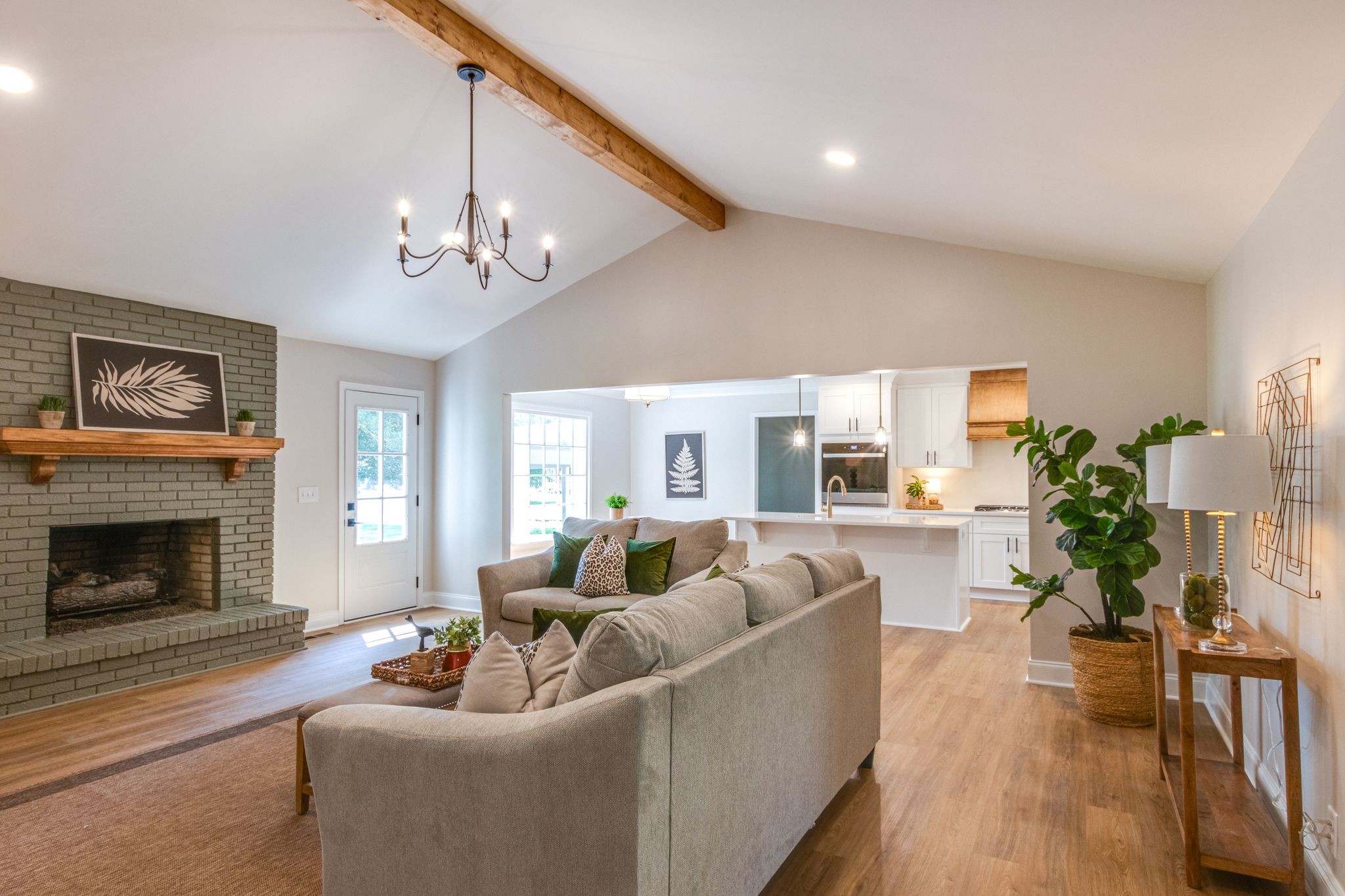 2302 Surrey Drive Murfreesboro, TN 37129 - Photo 8 of 26 a living room with furniture and a fireplace