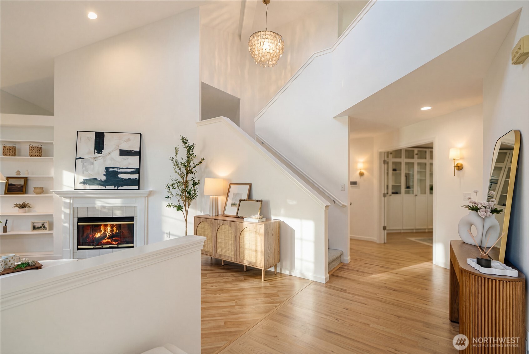 4016 243rd Place Southeast Issaquah, WA 98029 - Photo 3 of 35 a view of a livingroom with furniture and a fireplace