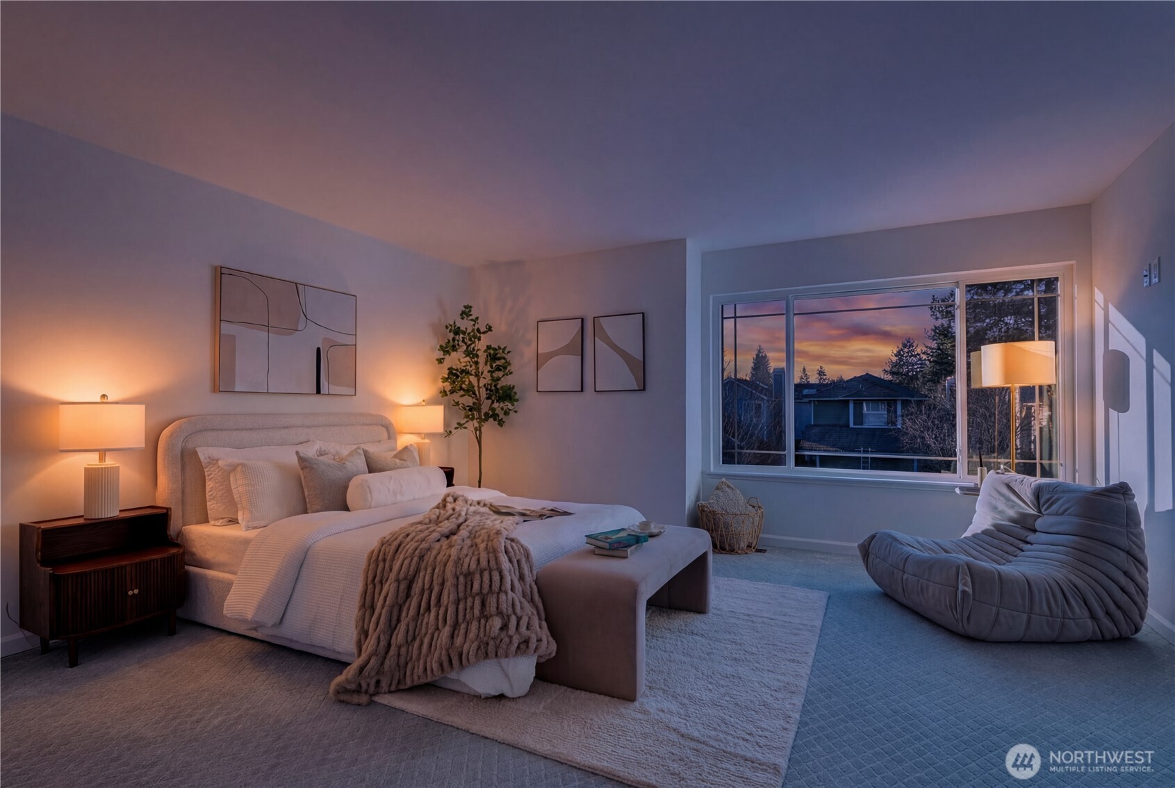 4016 243rd Place Southeast Issaquah, WA 98029 - Photo 32 of 35 a bedroom with furniture and a large window