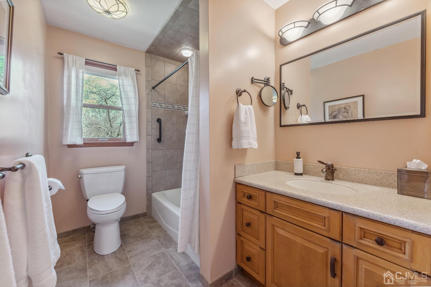 53 Bristol Road Piscataway, NJ 08854 - Photo 16 of 33 a bathroom with a toilet sink and a mirror