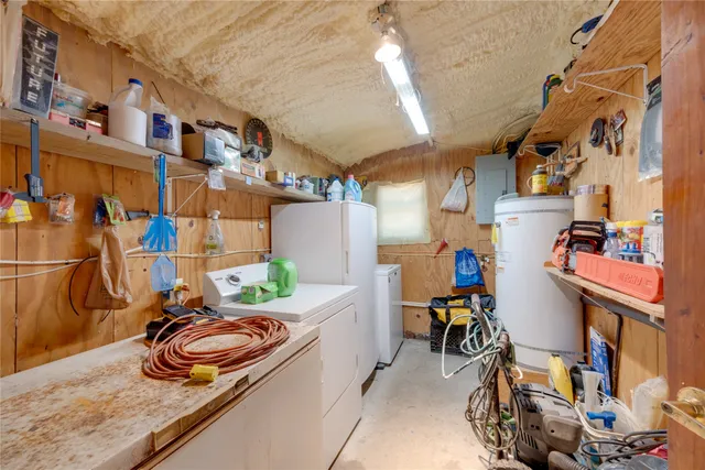 a view of a storage room with a lot of stuff