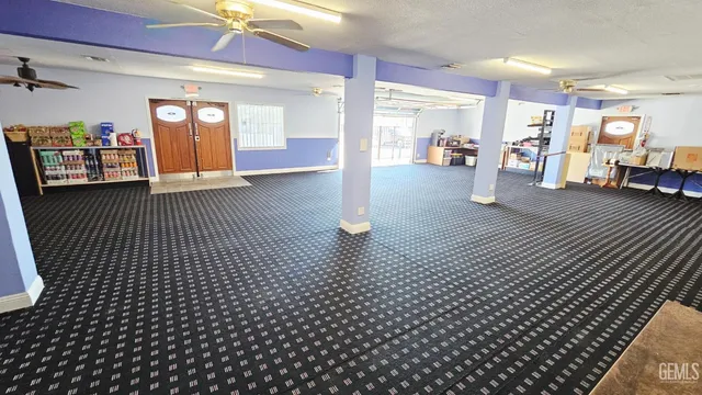 a room with lots of wooden furniture