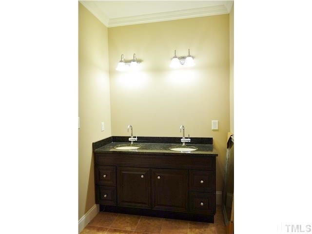 11320 Honeycutt Road, Unit LOT12 Raleigh, NC 27614 - Photo 20 of 25 The 3rd floor bathroom has a double vanity & tile floors. (3rd floor expansion not permitted.) 3rd floor bath