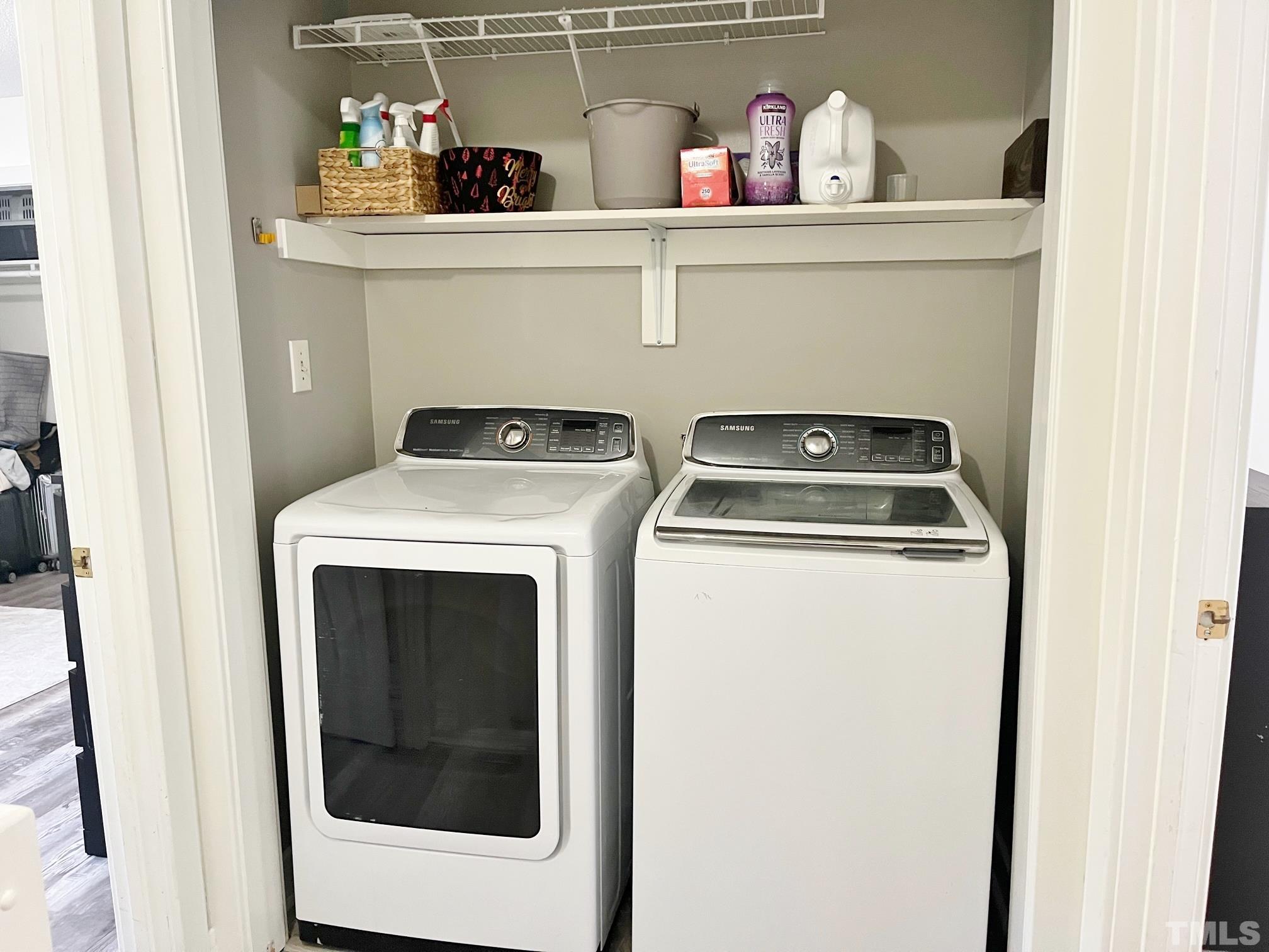 1424 Quarter Point Raleigh, NC 27615 - Photo 16 of 18 a utility room with dryer and washer