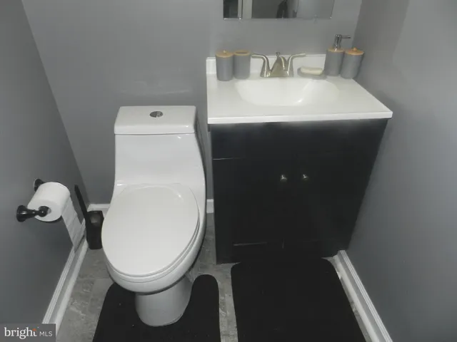 a close view of a toilet in a bathroom