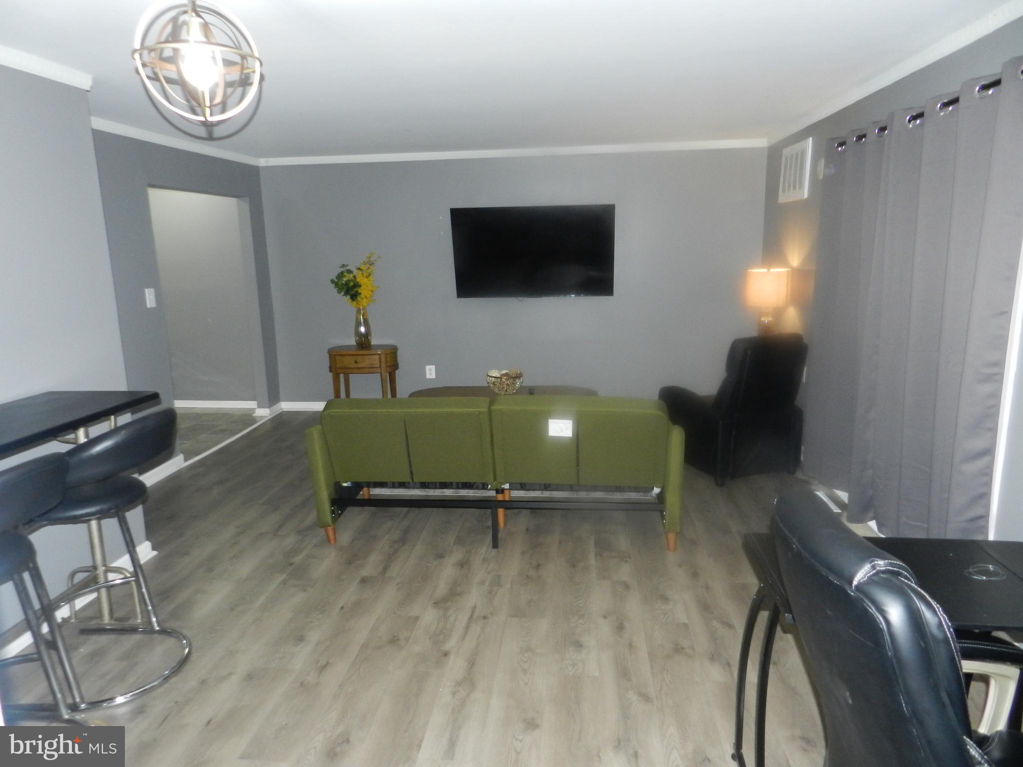 3714 Mayberry Avenue, Unit E Baltimore, MD 21206 - Photo 8 of 28 a living room with furniture and a flat screen tv