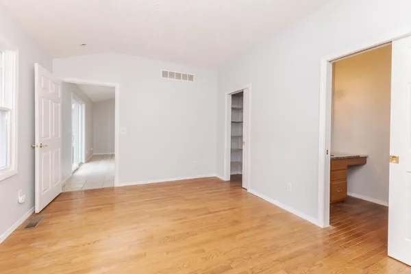 a view of an empty room