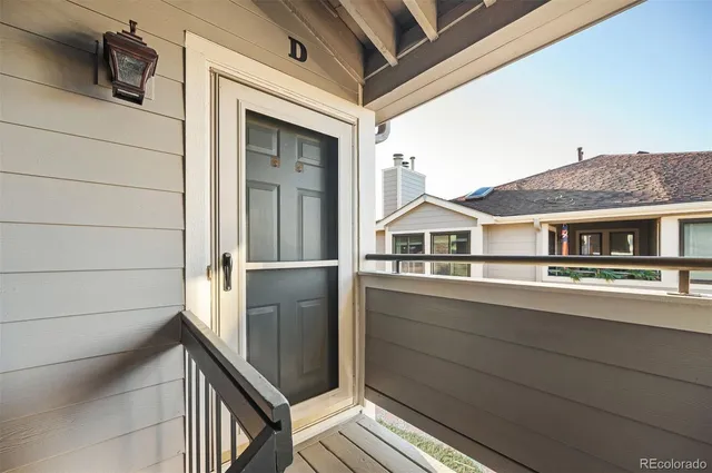 a view of front door of house