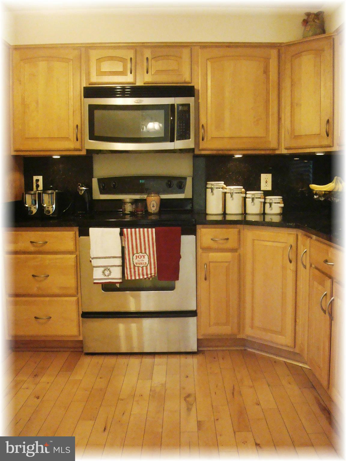 9010 Throgmorton Road Baltimore, MD 21234 - Photo 11 of 30 Gloss black granite tops and back splashes.