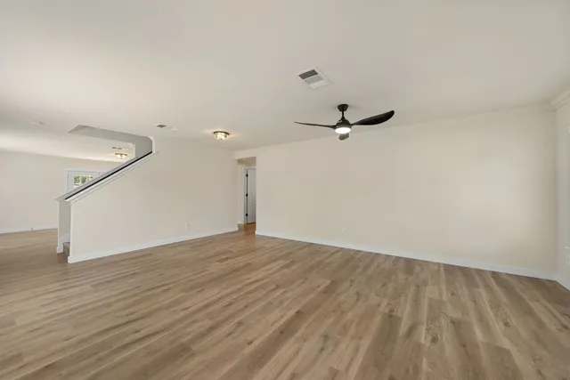 wooden floor in an empty room