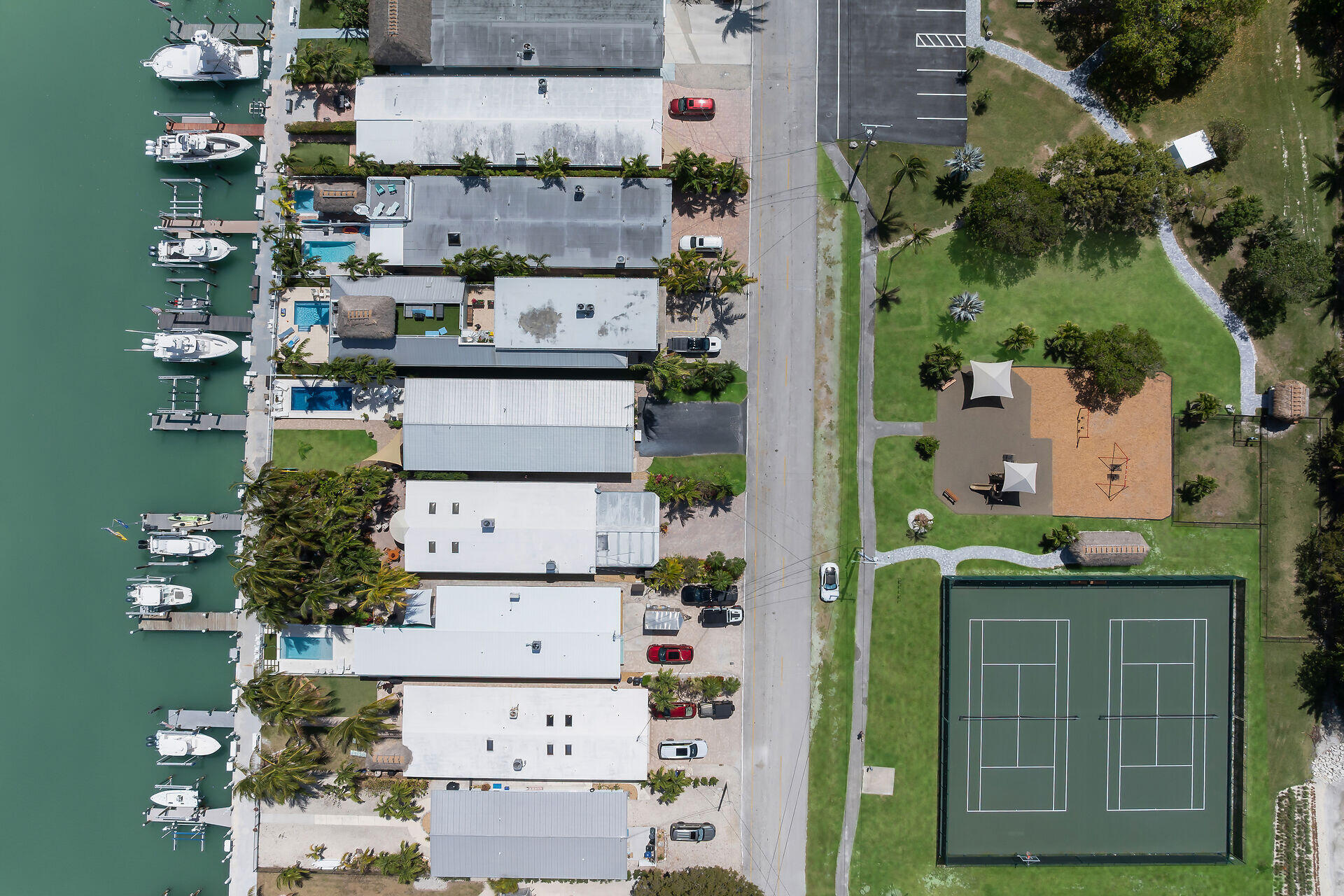 70 7th Street Key Colony Beach, FL 33051 - Photo 43 of 46 an aerial view of residential house with outdoor space and parking