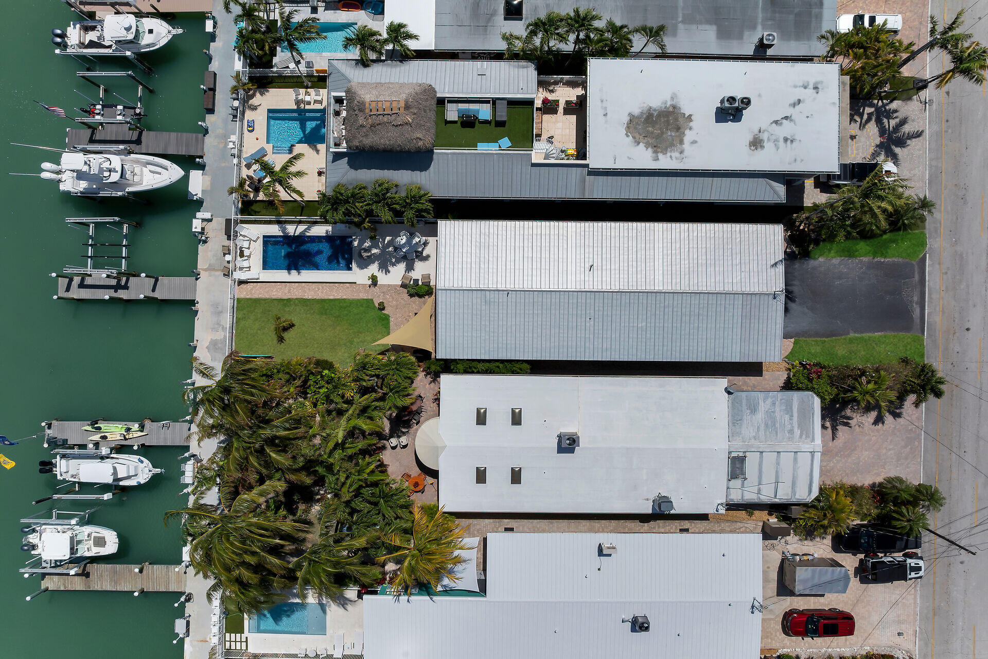 70 7th Street Key Colony Beach, FL 33051 - Photo 44 of 46 an aerial view of a house with a garden