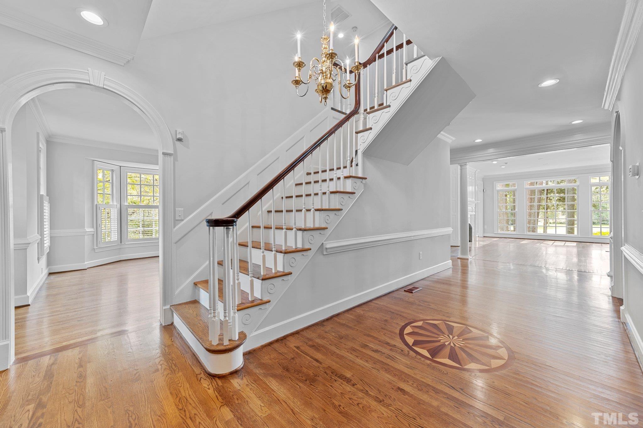 3101 Cornwall Road Durham, NC 27707 - Photo 5 of 30 a view of entryway and hall with wooden floor