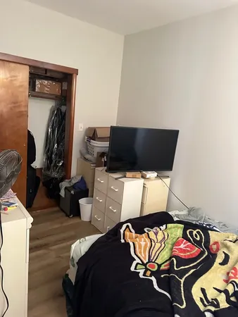 a room with furniture and window