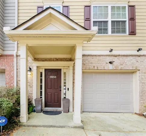 a front view of a house