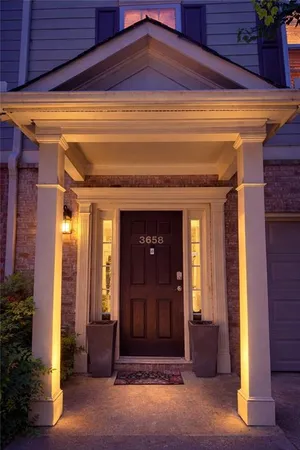 a front view of a house