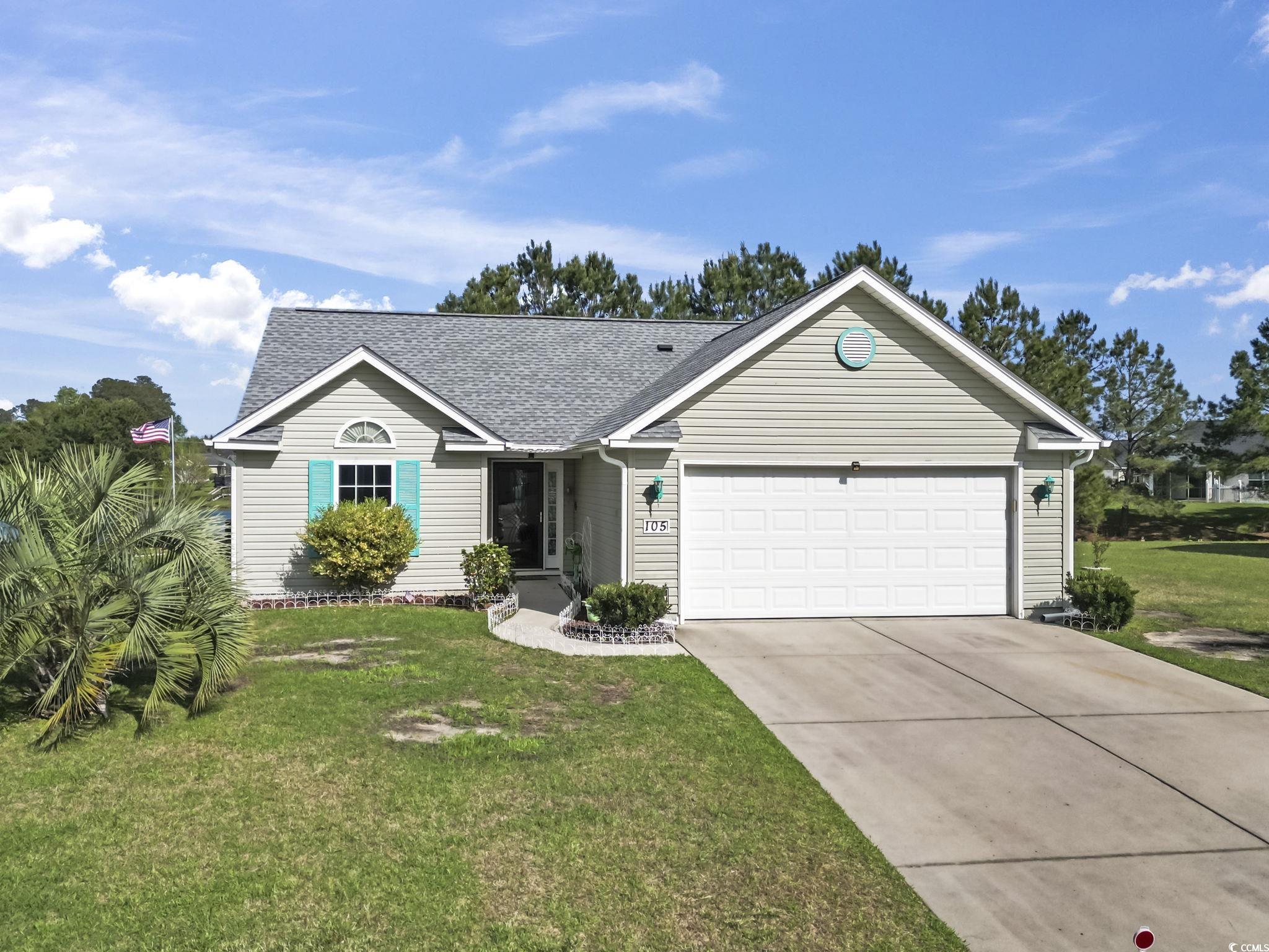 105 Windsor Springs Road Conway, SC 29527 - Photo 1 of 35 Ranch-style home featuring a front yard, roof with