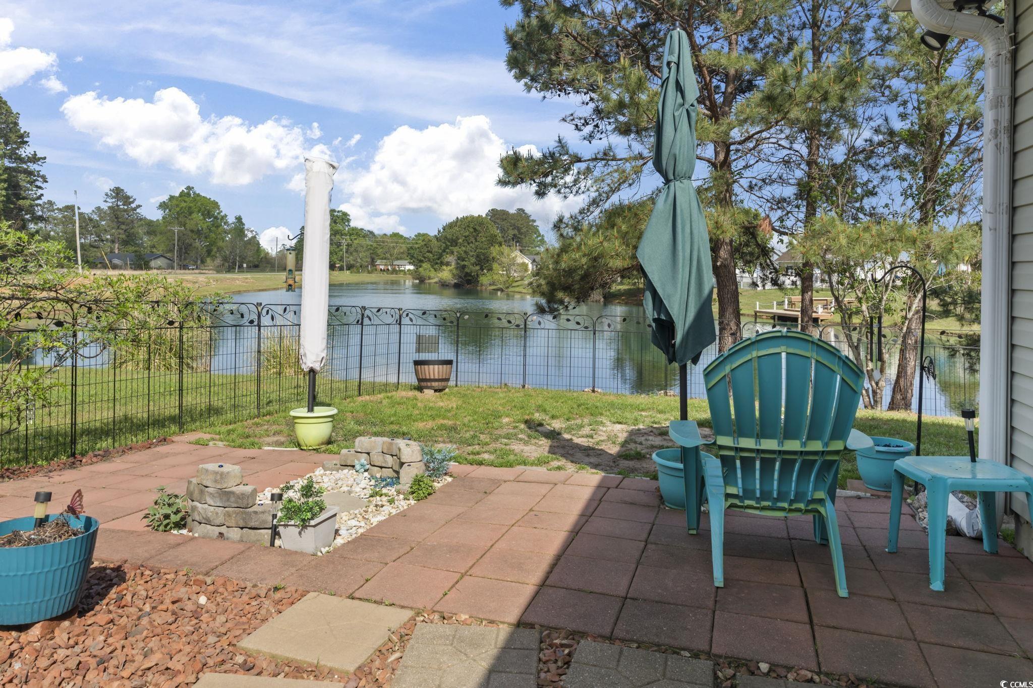 105 Windsor Springs Road Conway, SC 29527 - Photo 21 of 35 View of patio / terrace featuring a water view and