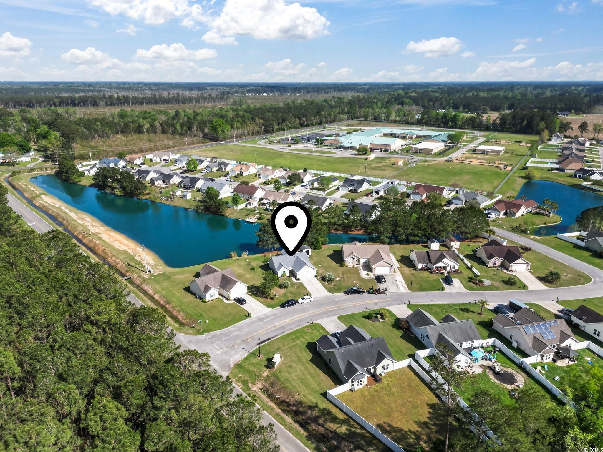 105 Windsor Springs Road Conway, SC 29527 - Photo 27 of 35 Birds eye view of property with a water view and a