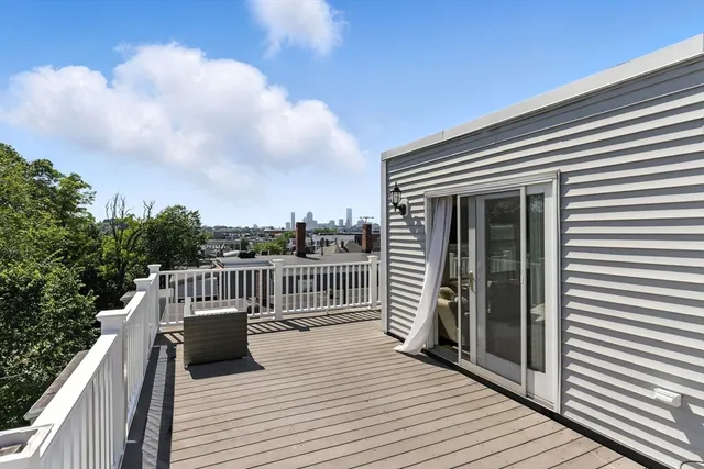 a view of deck and patio
