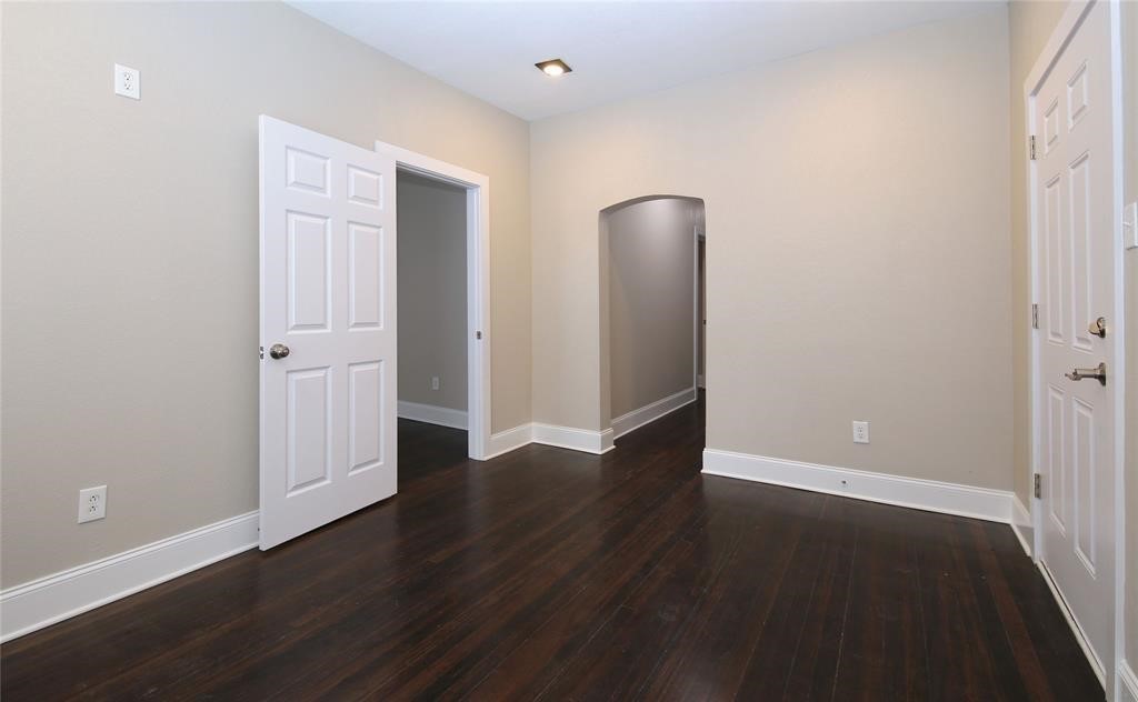 4445 Rusk Street Houston, TX 77023 - Photo 28 of 50 Unit #3 living area or flex space. Refinished hardwood floors. High ceilings.