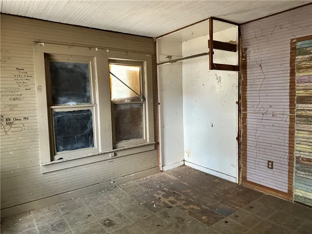 a view of a room with window