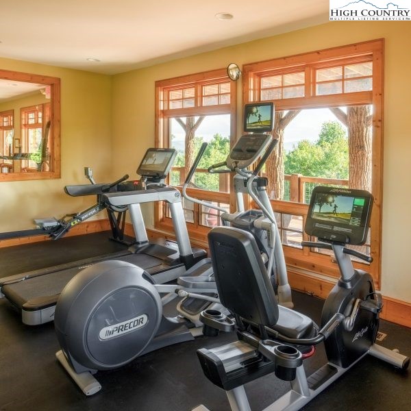 Heritage Ridge Road, Unit H12 Elk Park, NC 28622 - Photo 13 of 29 a view of a room with gym equipment