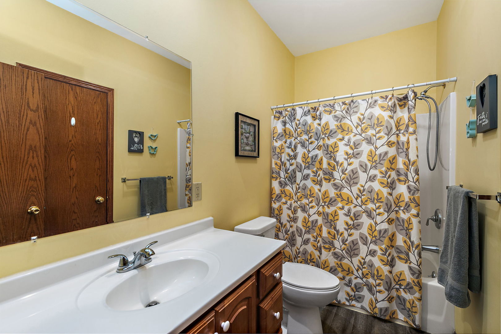 201 West Hardanger Gate Lee, IL 60530 - Photo 17 of 37 a bathroom with a sink toilet and shower