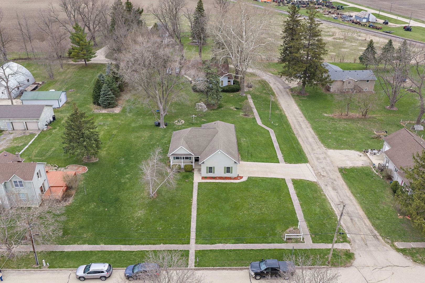 201 West Hardanger Gate Lee, IL 60530 - Photo 30 of 37 an aerial view of a house